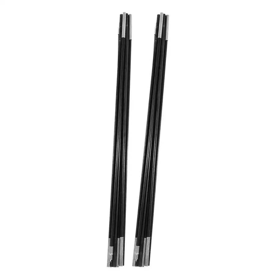 Camping Tent Accessories 330/340/396cm 7mm Tent Pole Fiber Rod Tent Support Double Pole Foldable Backpacking For Outdoor Camping Hiking Traveling