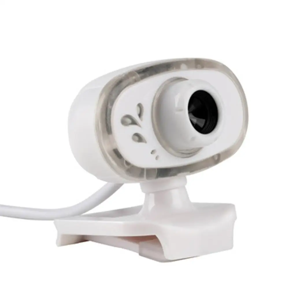Белый A7110 USB Компьютерный датчик cmos камеры HD видео запись веб-камера с микрофоном безводителя клип-на Cam для настольного ноутбука ПК - Цвет: Белый