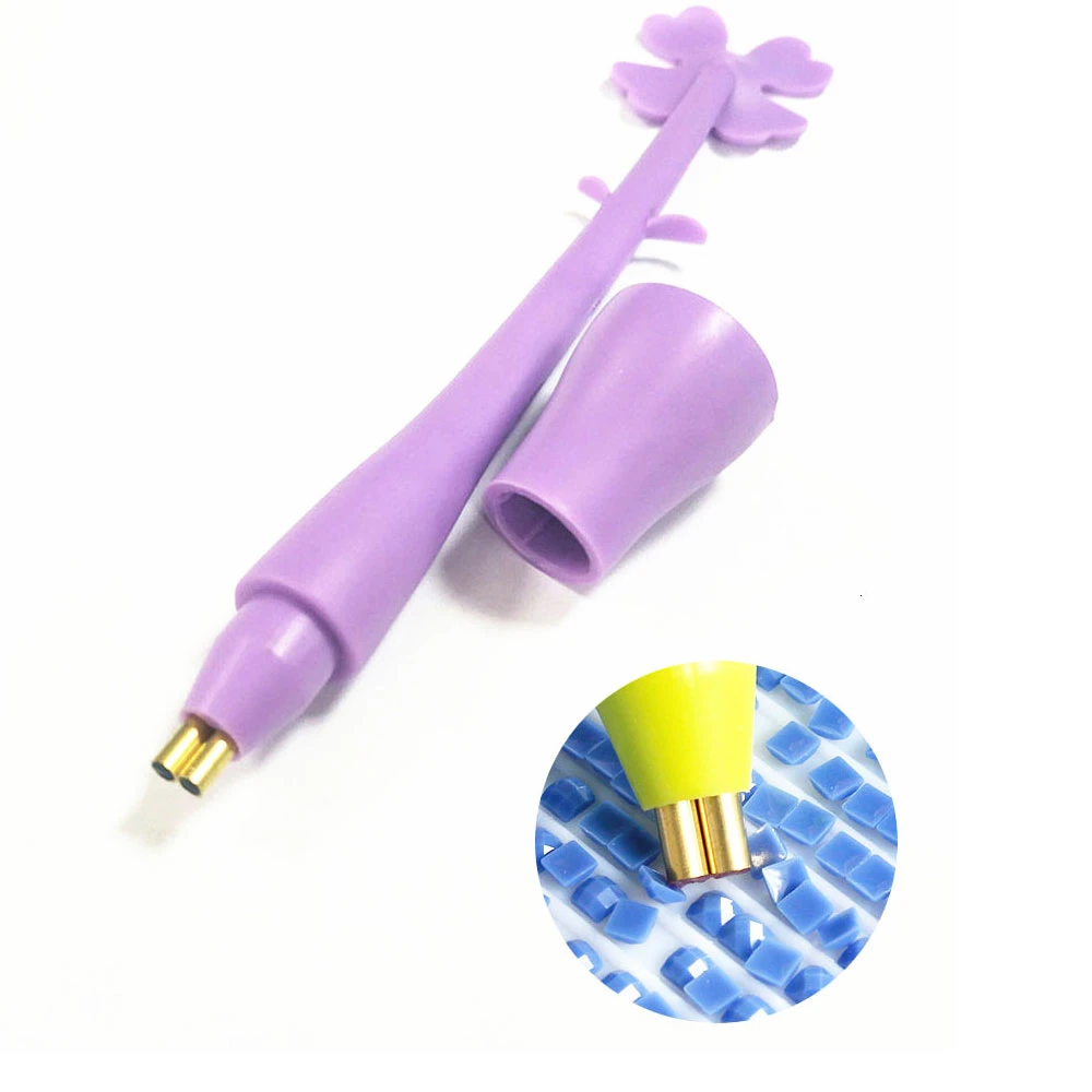

Huacan 5D DIY Diamond Painting Pen Double Head Accessories Tool 5D Diamond Embroidery Mosaic Point Drill Pen Random Color