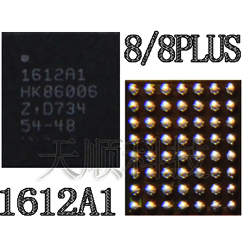 10 шт./лот оригинальный новый U6300 U2 USB зарядное устройство чип 1612A1 1612 для i8 8G 8 PLUS + P