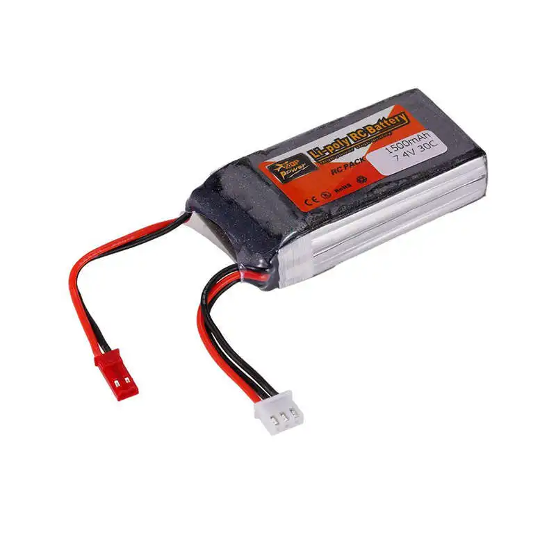 FFYY-ZOP аккумулятор Lipo для 2S 7,4 V 1500mah 30C JST для QAV250 H210 LS180 FPV гоночный Радиоуправляемый квадрокоптер автомобиль Лодка