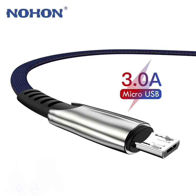 Micro USB кабель 3A Быстрая зарядка USB кабель для передачи данных для samsung Xiaomi Redmi Note 4 5 Android Microusb зарядное устройство для мобильных телефонов 2 м