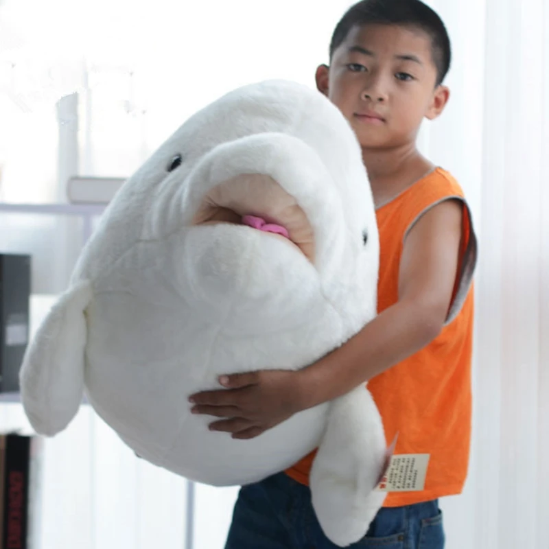 kawaii soft animal plush toy dolphin doll big stuffed sea amimals pillow cushion birthday gift for girlfriend children 39inch 100cm DY50803 (7)