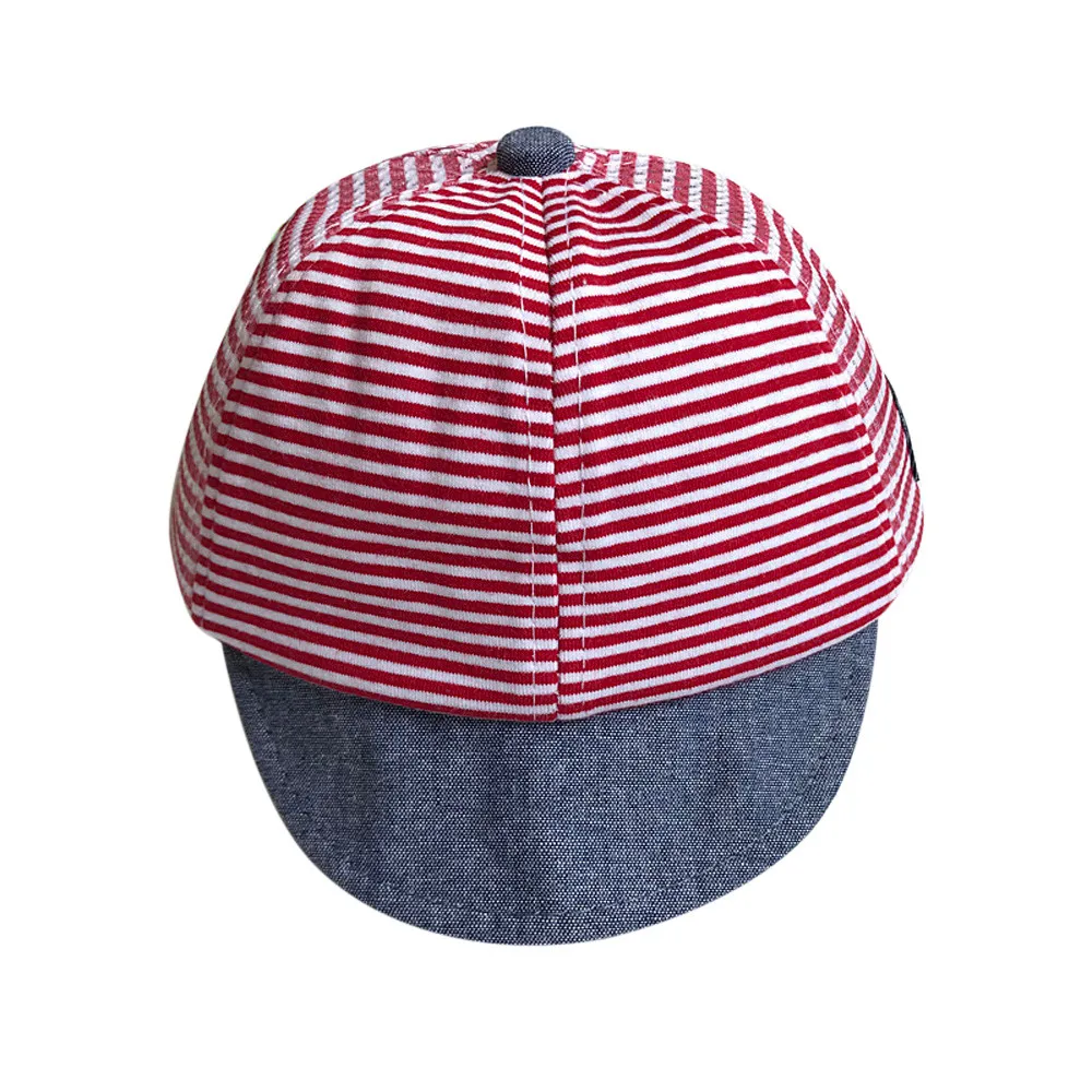 Spring Summer Baby baseball cap Baby Hat Cute Casual Striped Soft Eaves Kids Baby Boy Girl Beret Caps Girls Sun Hats