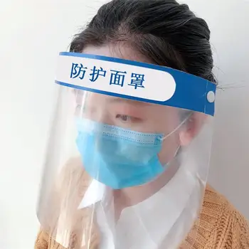 

2pcs Transparent Face Guard Spittle Prevention Masks Anti-splash Protective Mask Cooking Face Covers