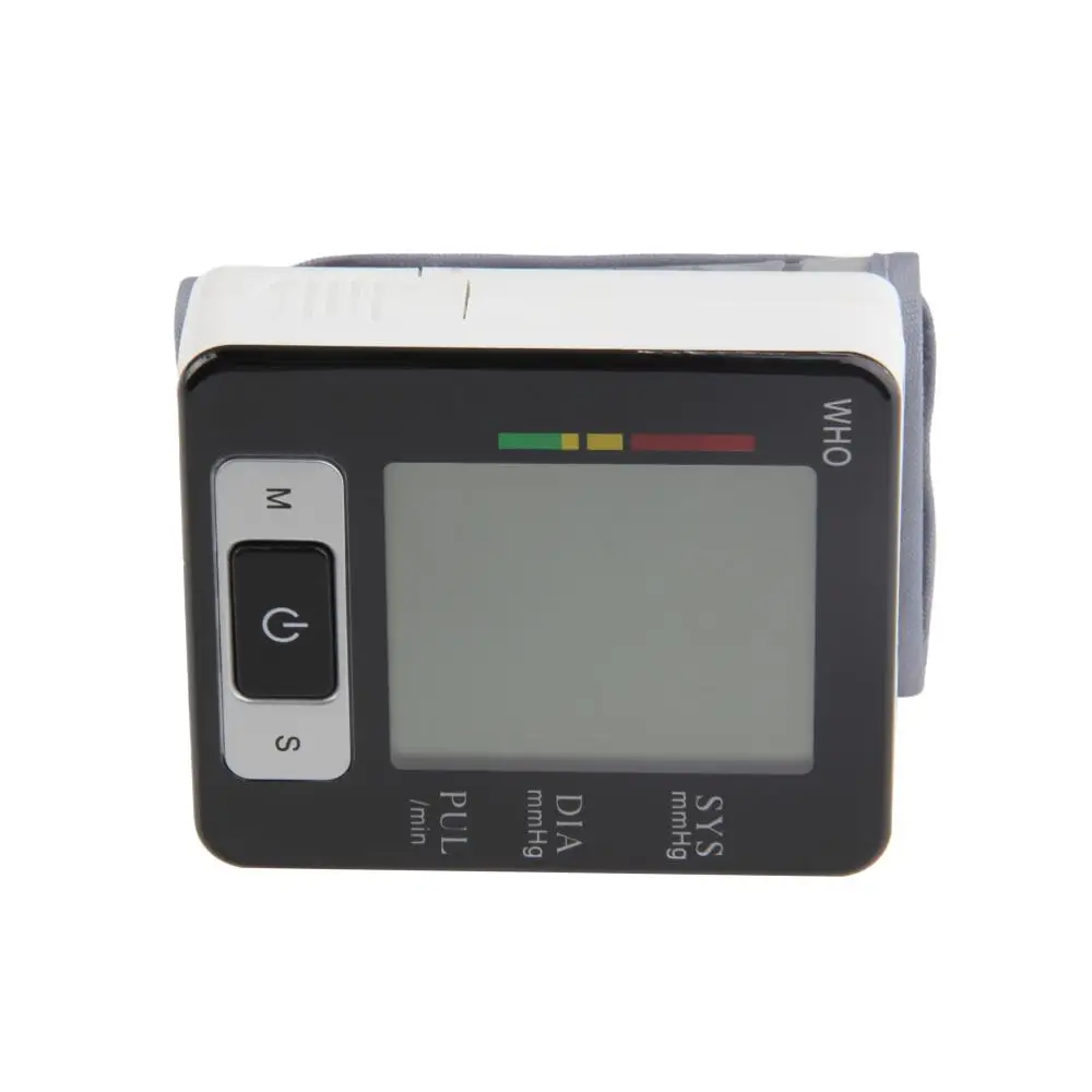 1 шт. наручный верхний монитор Автоматический цифровой прибор для измерения артериального давления ЖК-экран Прямая