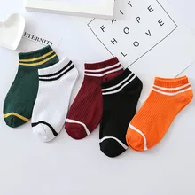 Полосатые носки для девочек женские короткие носки летние удобные женские носки в стиле хараджуку короткие носки по щиколотку d91127