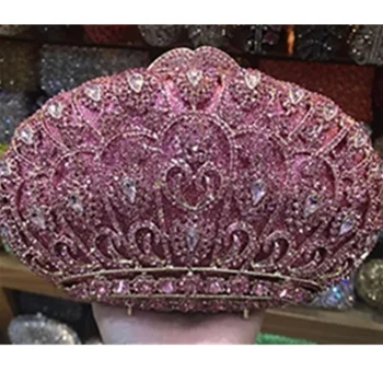 

New Bridal Wedding Clutch Purse Handbags and Purse Pearl Clutch Luxury Handbags Rhinestone Bag Metallic Diamonds Bridal Party