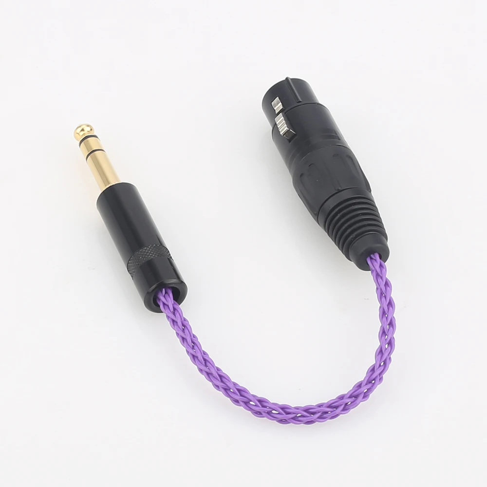 ο Audiocrast HIFI 6.35mm 1/4 -4  XLR  뷱 Ŀ TRS   ̺ 6.35mm-XLR ǹ 