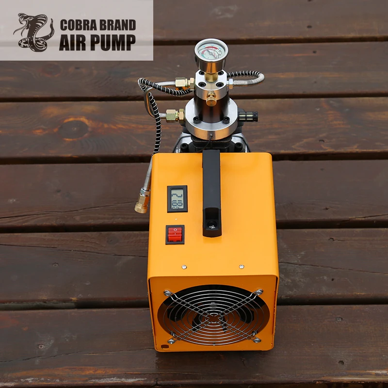 4500Psi 300Bar 30MPA  220V 110V Pcp Air Compressor Electric High Pressure Pump for Pneumatic PCP Rifle Airgun Scuba Inflator — view 6