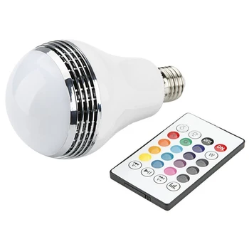 

24 key dimming remote control music bulb, smart Bluetooth APP LED music bulb