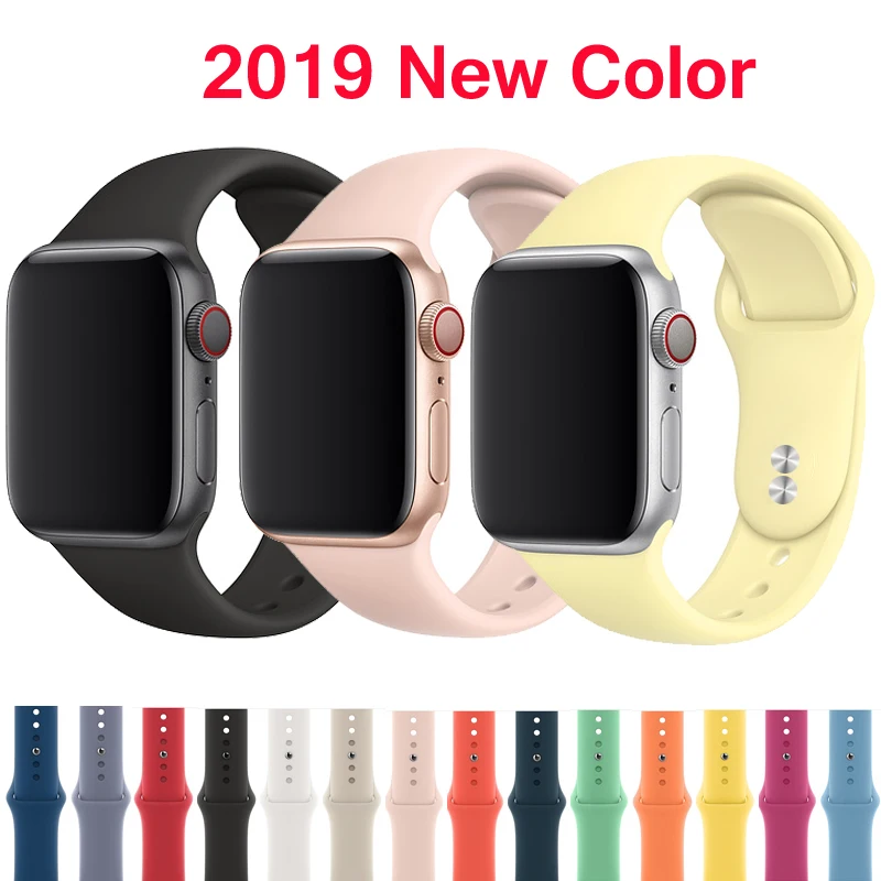 Ремешок fюr apple watch band 4 3 correa iwatch band 42 мм/38 мм 44 мм/40 мм 2 sport silikon повязки pulseira apple watch zubehёr