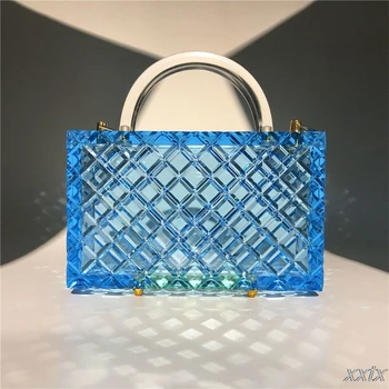 

Women Acrylic Evening Clutch Shoulder Bag Bridal Party Prom Wedding Crossbody Handbag Purse