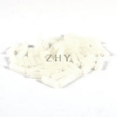 

60 Pcs White Nylon PCB LED Spacer Support Cylindrical 2.5mm x 4mm x 13mm