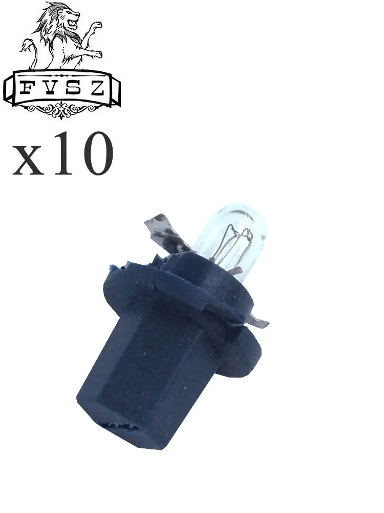 10Pcs T5 5mm 12V 1,2 W Автомобильный инструментальный светильник шестигранный блок автомобильный инструмент Желтый светильник лампы для Audi/Santana/Volvo-Blue