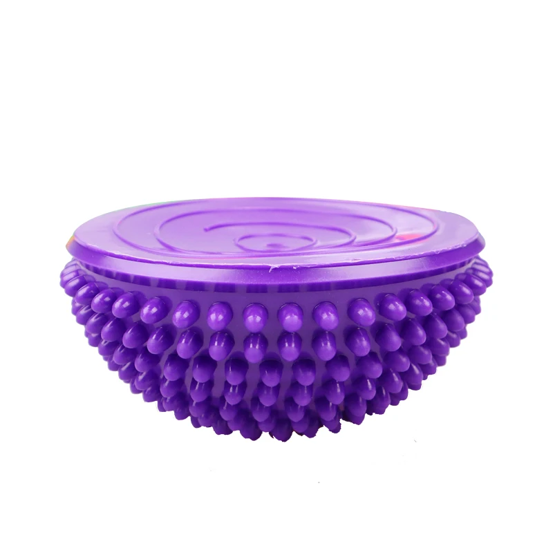 Yoga Ball 16cm PVC Inflatable Massage Point Half Fit Ball for Balance Training