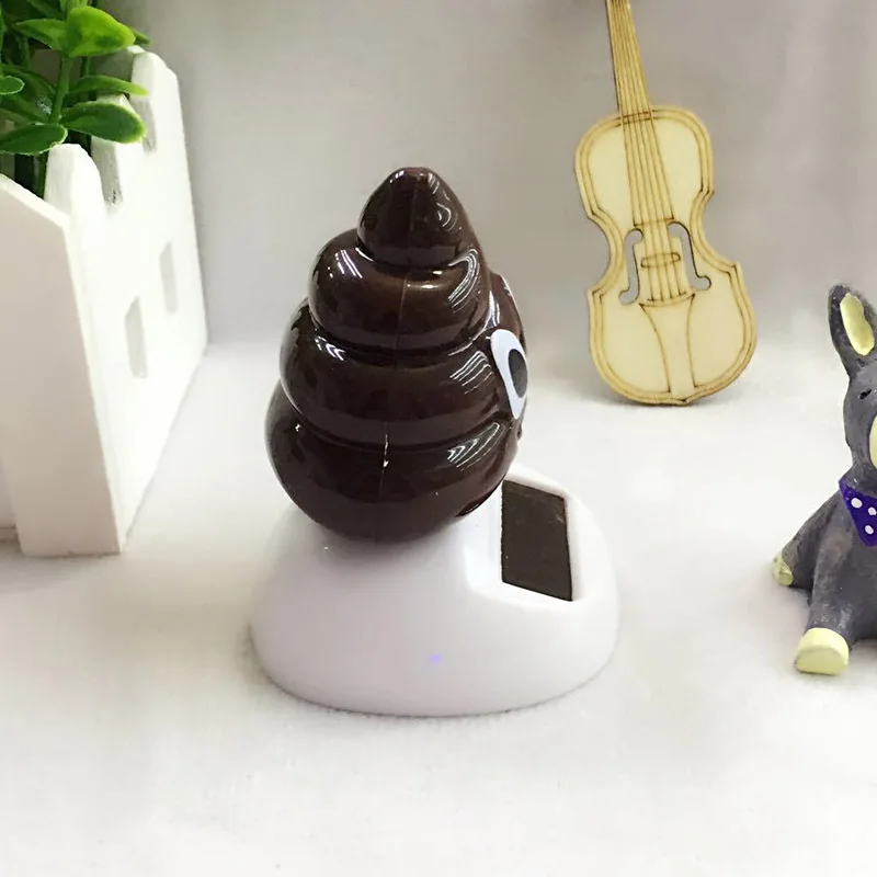 Стиль Солнечный вращающийся Poop кукла креативный мультфильм аксессуары для декорирования машины детские игрушки настраиваемые