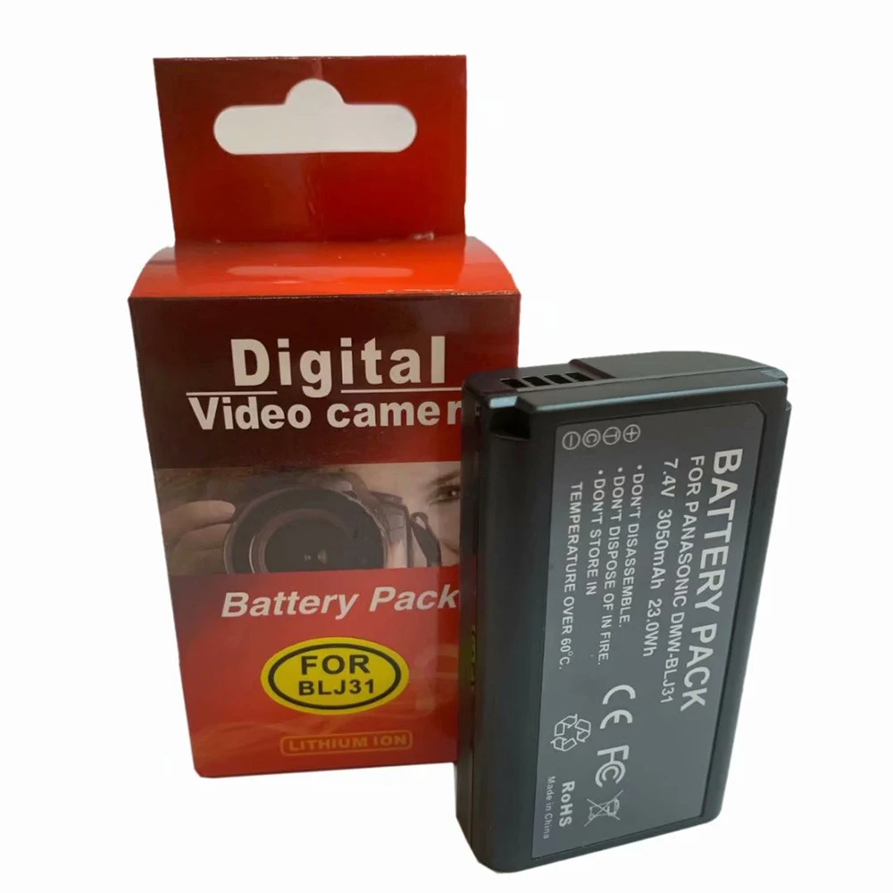 3050 мАч DMW-BLJ31 батарея для Panasonic LUMIX S1, S1R, S1H беззеркальных камер DMWBLJ31 батарея