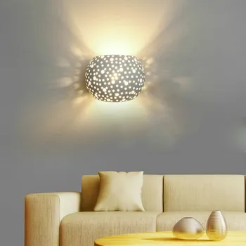 

Modern Wall Lamp Simple Wall Lights Plaster Body Simple Wandlamp For Aisle Corridor Bedroom Light Fixtures Lamparas De Pared