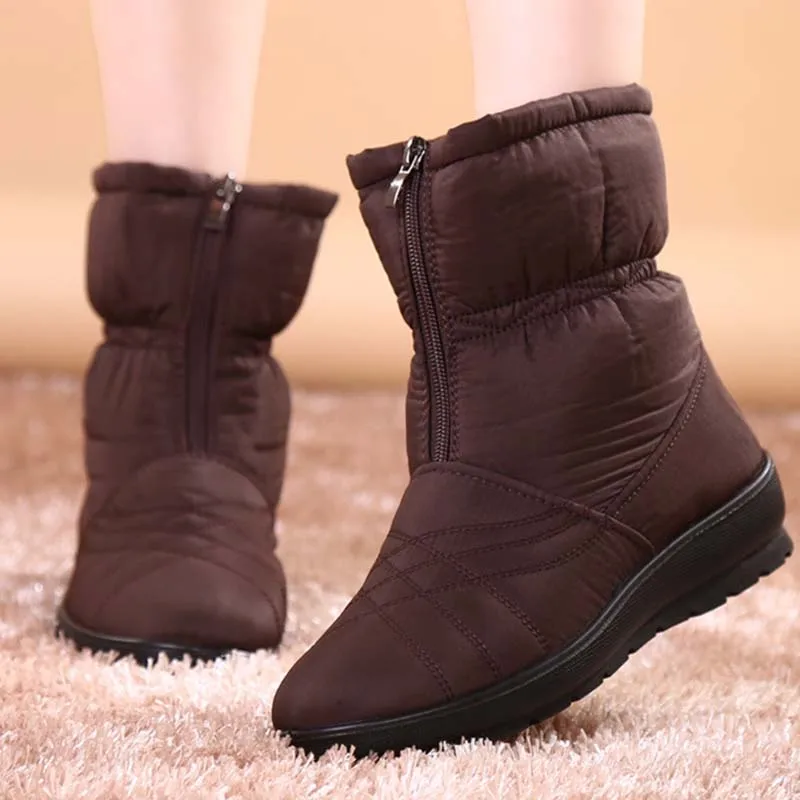 Winter Boots Luxury Brand Ankle Boots For Designer Non-Slip Waterproof Ladies Shoes Chunky Women's Shoes Casual Botas Mujer