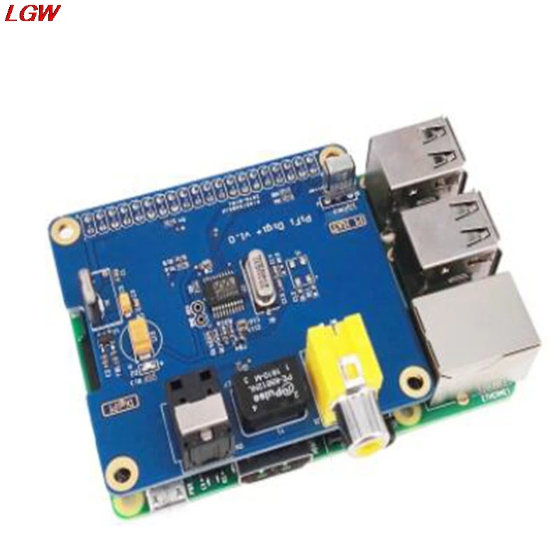 

Raspberry Pi 3/2 substitute HIFI DiGi+ digital sound card I2S SPDIF WM8804G optical front module