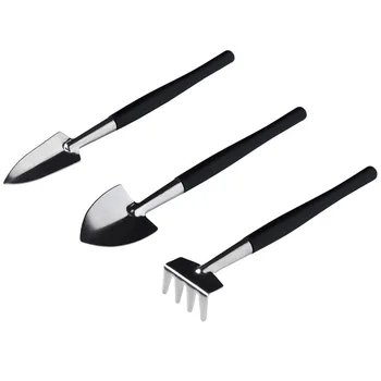 

Black succulent tool set combination household succulent planting tool operating pad gardening flower three-piece set