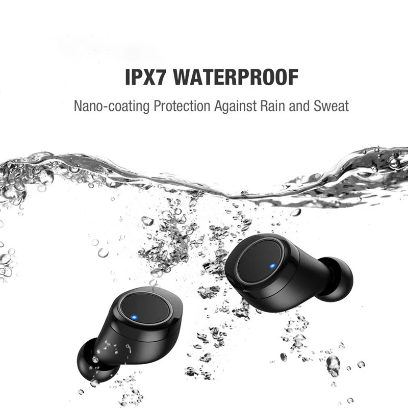tws X13 5.0 Bluetooth Earphones Stereo Headset Wireless earphones IPX7 Waterproof Earphone 5000mAh LED Smart Power Bank