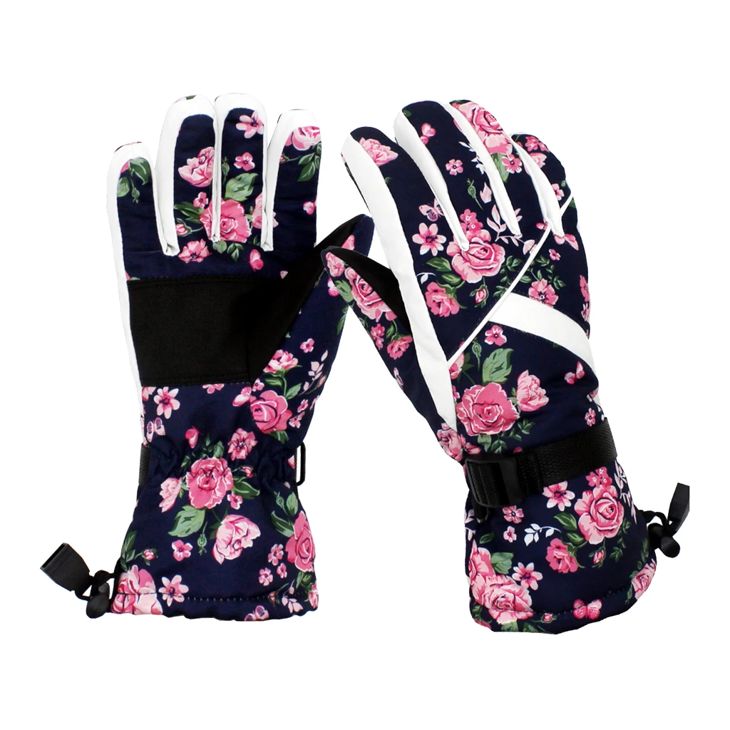 Winter Sports Thermal Warm Waterproof Snow Snowboard Ski Gloves For Women Women Ski Gloves 