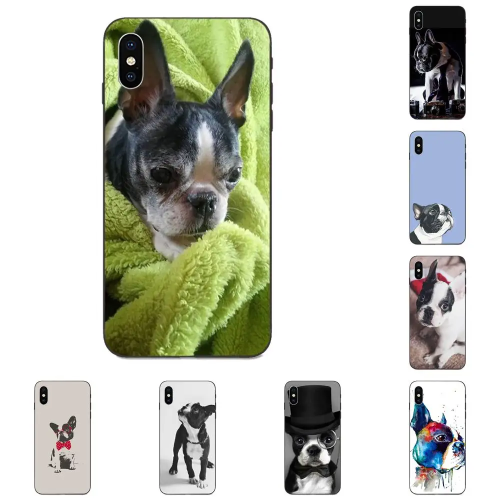 

Boston Terrier Dog Puppies For Apple iPhone 4 4S 5 5S SE 6 6S 7 8 Plus X XS Max XR Soft TPU Cell Phone Cases