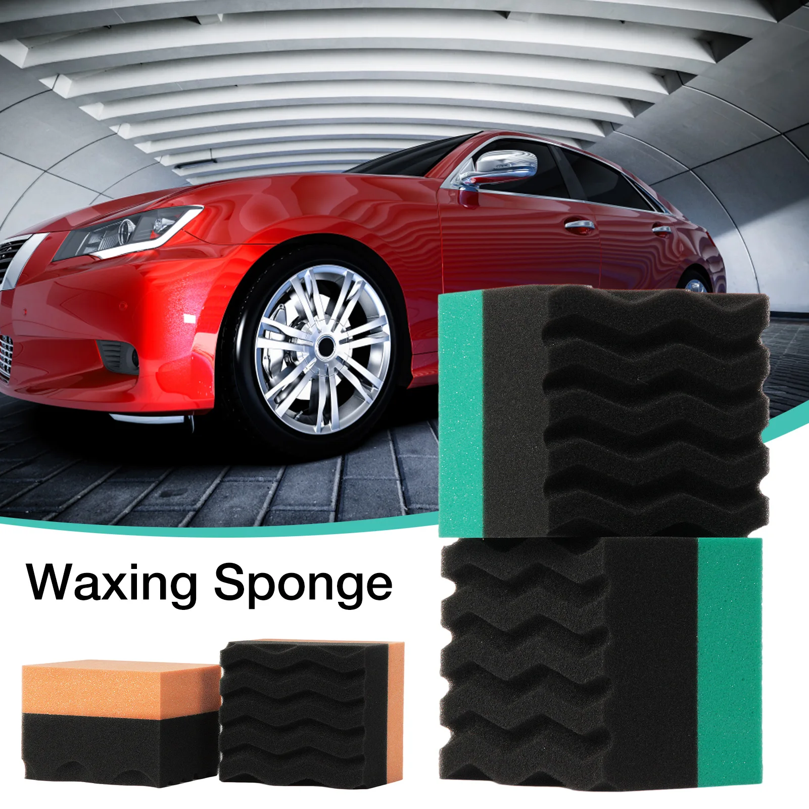 

Tire Contour Dressing Applicator Pads Tire Shine Applicator Waxing Sponge Car Cleaning Supplies Polishing Sponge Wax Dropship