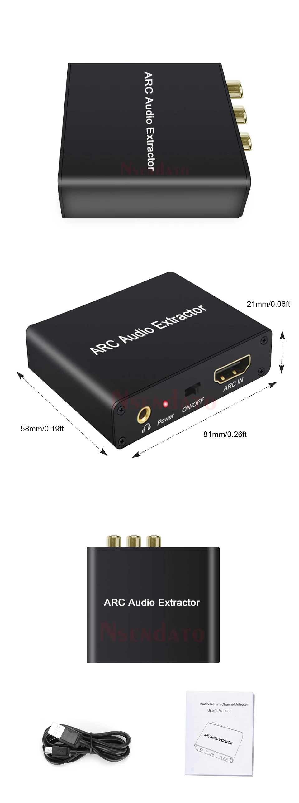 SPDIF Jack, conversor de canal de retorno