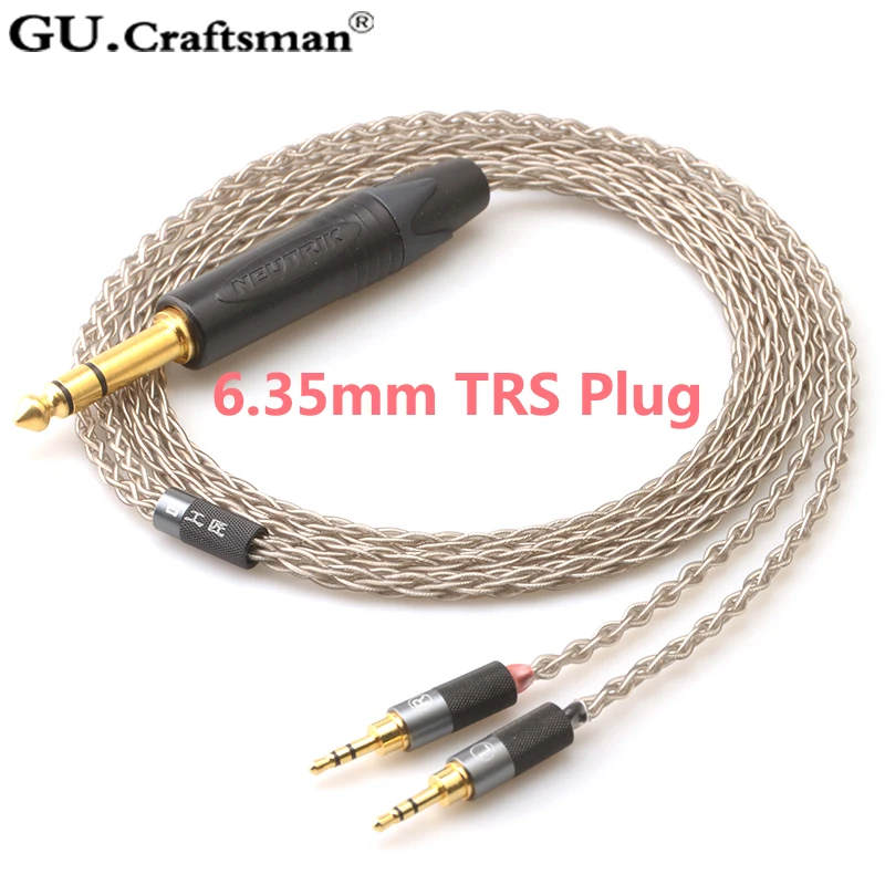 Серебряный кабель для наушников GUcraftsman 6n HIFIman HE400s HE1000 v2 Edition X V2 EDX 3 5 мм/2 мм/4 4