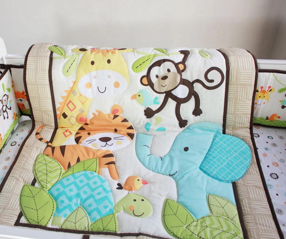 jungle cot sheets