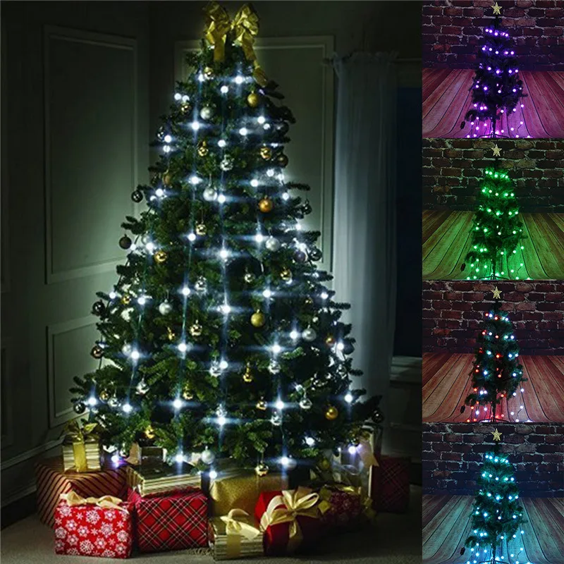 

Smuxi 48/64 Leds Fiber Optical Lantern Flasher Lamp Set Night Light Christmas Tree Fairy Wedding Holiday Decoration Lamps