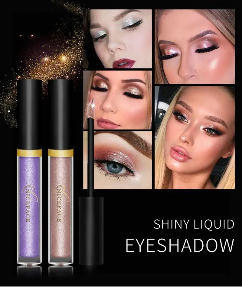 10 Colour Metallic Diamond Pearlescent Colorful Eyeshadow Pearly Watery
