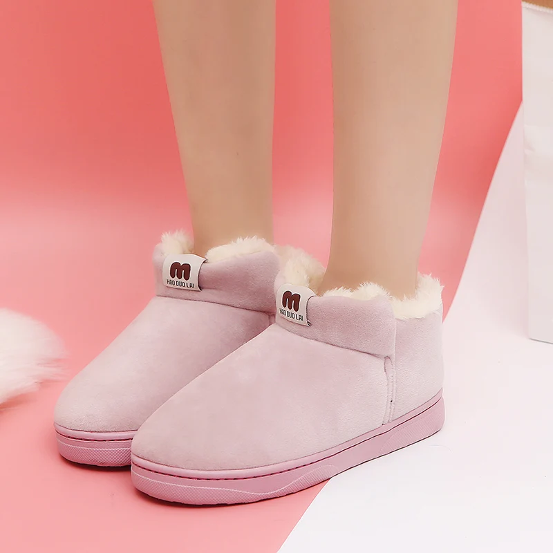 

2019 Women Boots Waterproof Winter Shoes Women Snow Boots Platform Keep Warm Ankle Winter Boots With Thick Fur Heels Botas Mujer