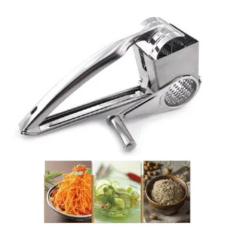 

Rotary Grater Shredder Grater Stainless Steel Cutter Grinder Silver Tool