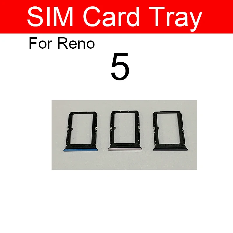 Держатель лотка для SIM-карты OPPO Reno 5 слот Sim-карты считыватель гнезда адаптера