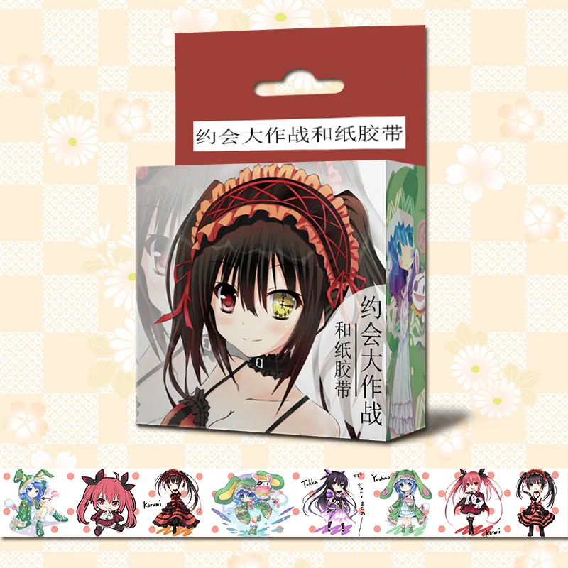 10 шт. аниме DATE A LIVE васи лента клейкая игрушка Yatogami Tohka TEKNA хименкова Маскировочные