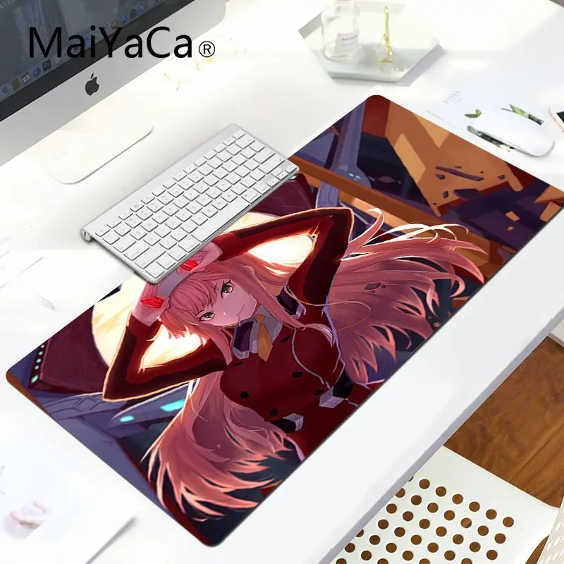 MaiYaCa дизайн Дарлинг в франкс Комфортный коврик для мыши игровой коврик для мыши большой коврик для мыши ПК компьютерный коврик - Цвет: LockEdge 30X90cm