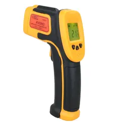 Thermomètre numérique à infrarouge sans Contact, pistolet mesure la température à écran couleur AS530 IR LCD, 32 ~ 550 ℃ 