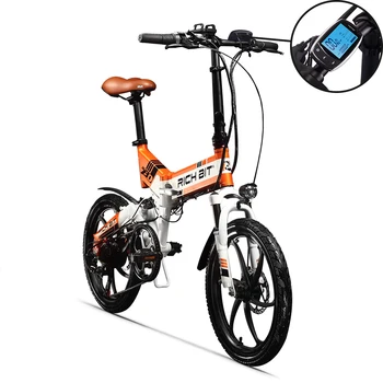 

RICHBIT TOP-730 48V 250W 8Ah 20 inch Folding Moped Electric Bicycle 32km/h Top Speed 45-50km Mileage Electric Bike Orange