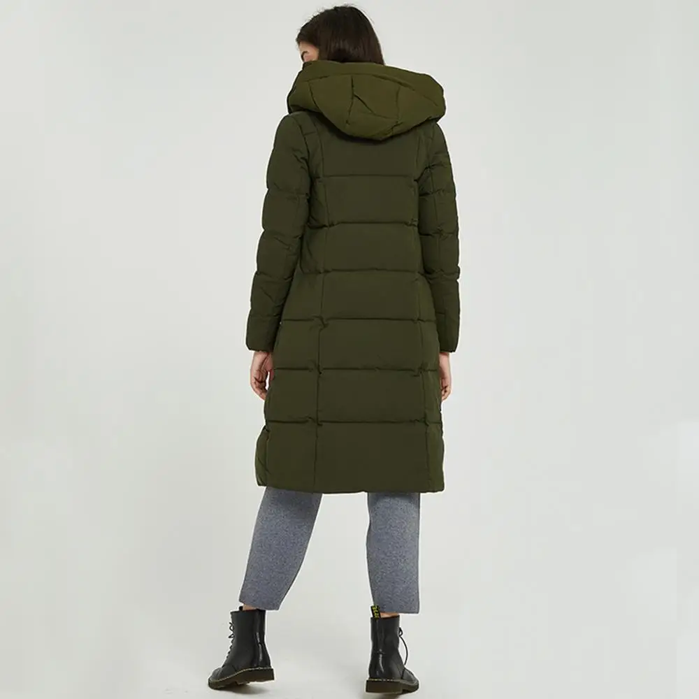 Wixra, женские пальто с капюшоном, парка, повседневная, толстая, одноцветная, на молнии, куртка средней длины, для девушек, Толстая куртка для женщин,, зимняя верхняя одежда