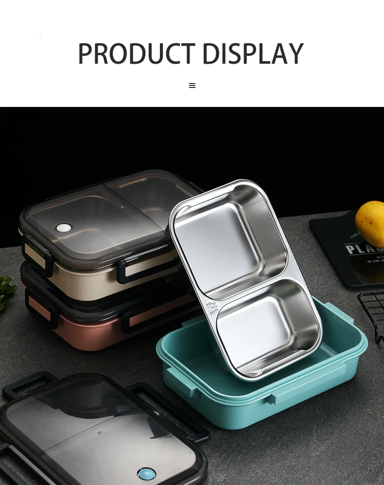 WORTHBUY японский детский Ланч-бокс герметичный Bento box 304 контейнер для еды из нержавеющей стали для детей школьная коробка для еды