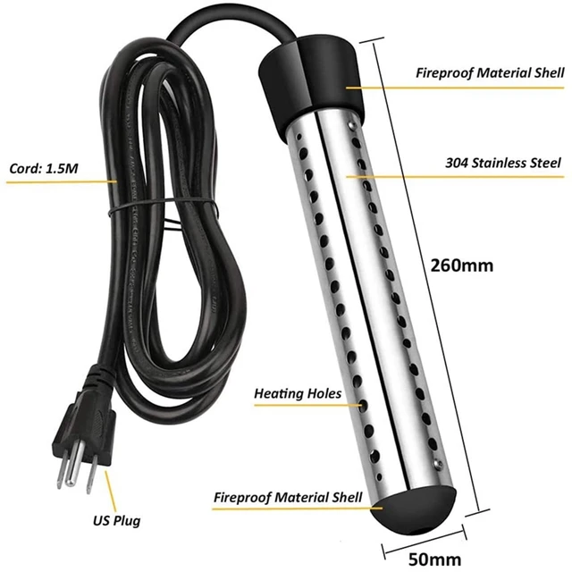 Top Sale Immersion Heater, Portable Electric Submersible Instant Water  Heater, Used in Swimming Pool Tub Bathtub US Plug - AliExpress