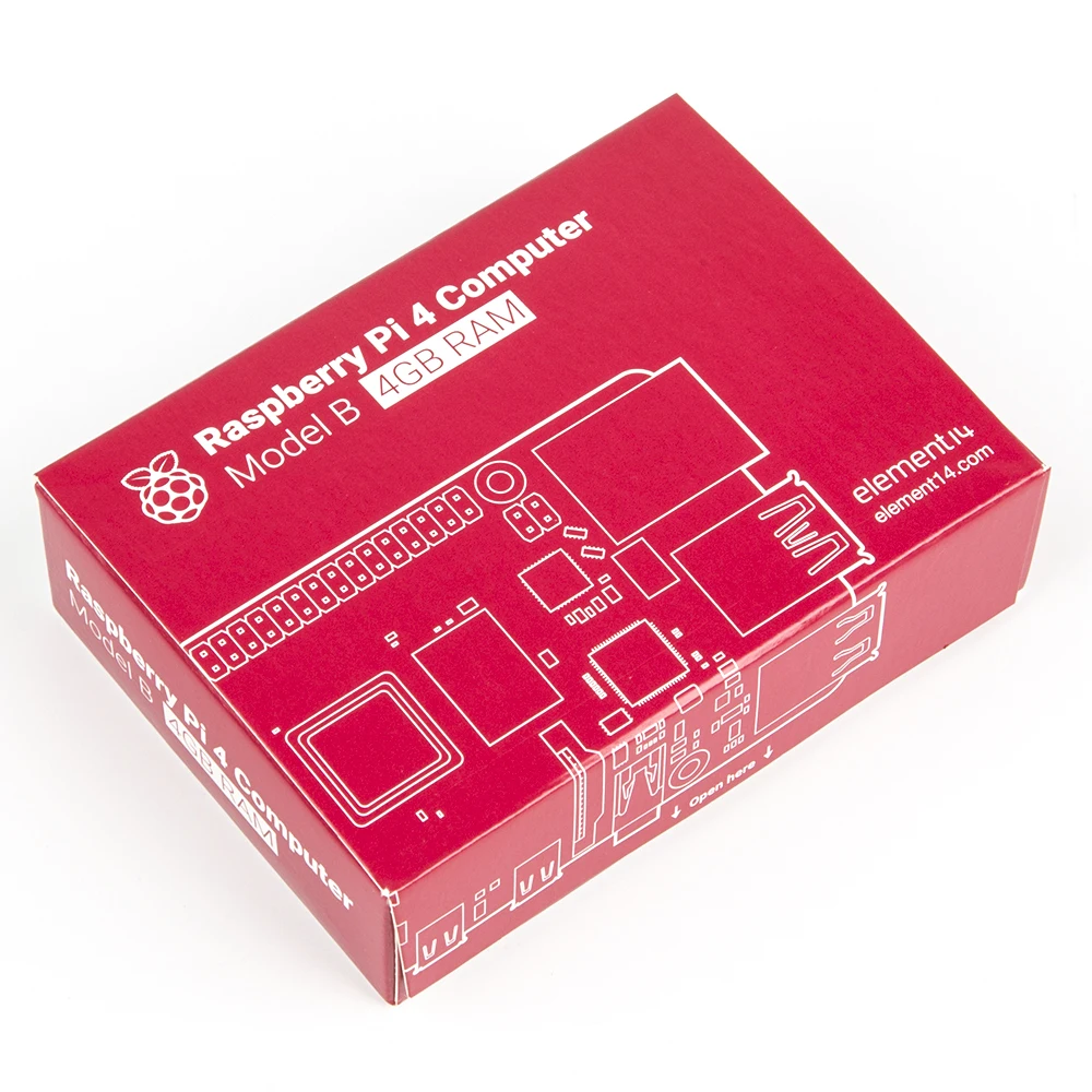 60 шт. Raspberry Pi 4 Модель B 4 Гб ОЗУ BCM2711 четырехъядерный процессор Cortex-A72 ARM v8 1,5 ГГц Поддержка 2,4/5,0 ГГц wifi Bluetooth 5,0