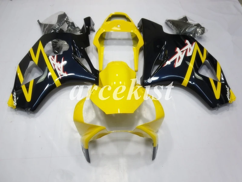 4 подарки ABS мотоцикл Полный обтекатели комплект Подходит для HONDA CBR954RR CBR954 954 2002 2003 тела набор желтый синий