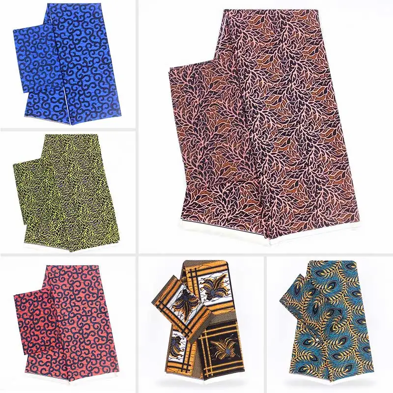 Горячая высокого качества искусственный шелк Африканский принт ткань нигерийская Анкара африканская восковая печать! YB03