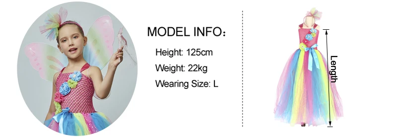 Affordable Rainbow Butterfly Girls Tutu Dress with Wings and Headband Princess Fairy Kids Birthday Party Dress Up Tutu Costume (15)