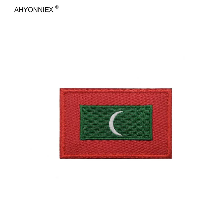 AHYONNIEX 1 шт. Кувейте Молдавия Бруней, Шри-Ланки, флаг страны, заплатки, нарукавные наклейки на рюкзак, значок для одежды, аппликация DIY